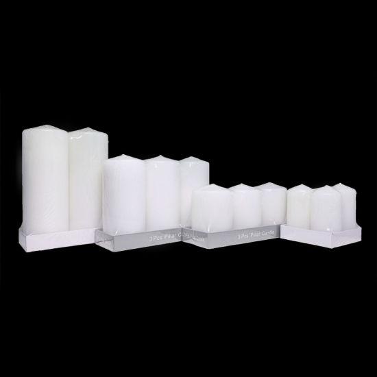  New Arrival Wholesale Hotsale Home Decoration Lighting 0.2kg 0.42kg 0.46kg Natural Paraffin Wax Cotton Wick Party Religion Unscented Pillar Candle