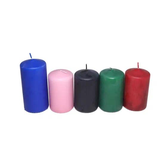  China Ivory Pillar Candle Factory/ Velas Decorativas/Cheap Bougies