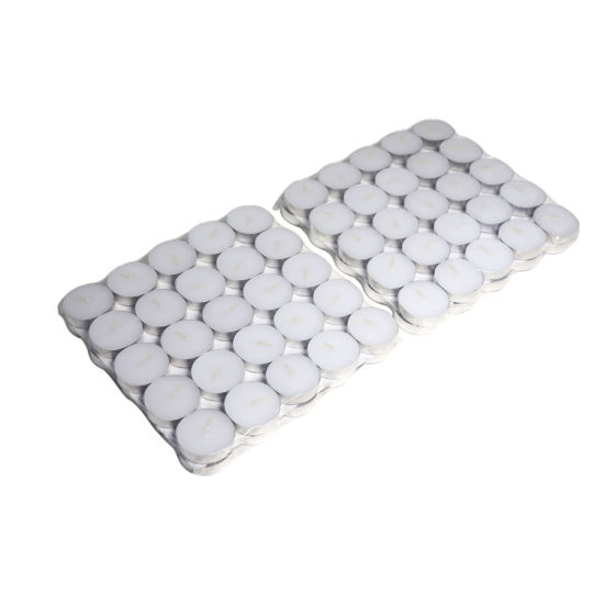  China Factory Wholesale Unscented Tea Light Candle 3hrs White Tealight Candle