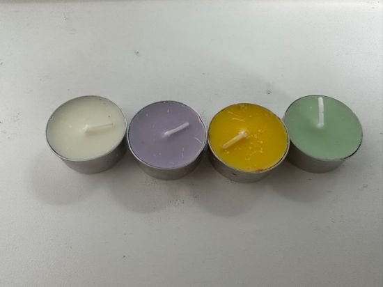  Paraffin Wax White Unscented Tealight Candles