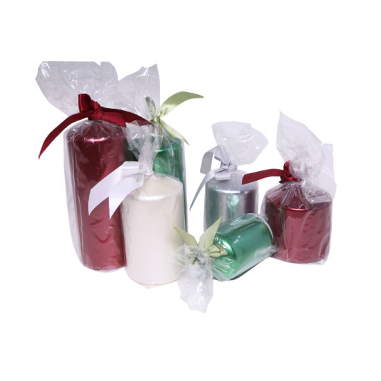  Luxury Glow Pillar Candle with Customized Logo Design