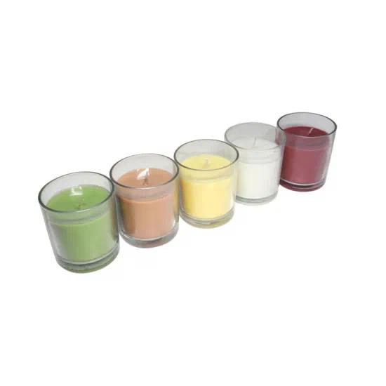  2024 Wholesale Factory Christmas Classic Glass Jar Candle for Decoration