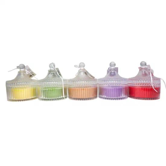 High Quality Luxury Rose Scented Candles in Glass