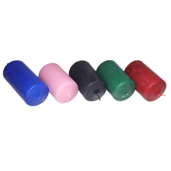  Wholesale Pupular Scented Colorful Pillar Candle for Party