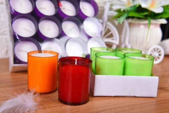  Gift Packing Glass Candle Holders Scented Wax Jar Candle