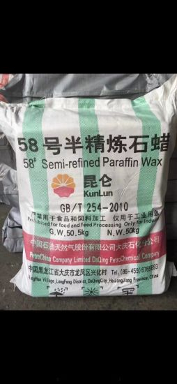  Factory Wholesale Hot Selling Fully Refined/Semi-Refined Paraffin Wax58 for Making Candles/Soy Wax