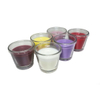  Customized Logo Design Glass Jar Candle for Colorful Candle Jars